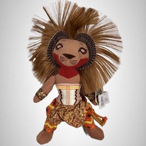 Disney The Lion King Broadway Musical Simba Bean Bag 10" Plush Stuffed Animal!